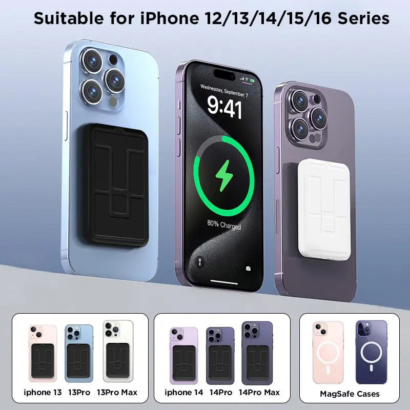 10000Mah Magnetic Power Bank - Portable Mobile Charger with Foldable Stand, LED Digital Display, for Iphone, Android, Smartphone, Back to School Haul Tools and Gadgets, Compact Travel Gifts for Him Battery Pack,Back to School,Back to School Haul