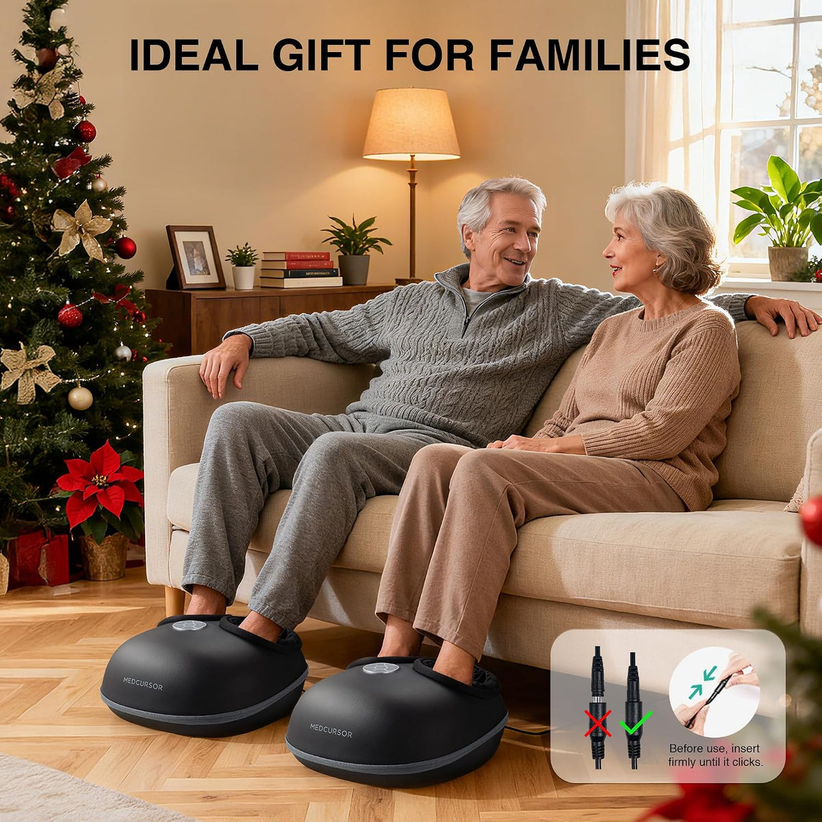 Foot Massager with Heat - 2026 Upgraded Shiatsu Deep Kneading Machine, Multi Air Compression Intensity, Smart APP Mobile Remote Control, Feet Massage for Mom Women