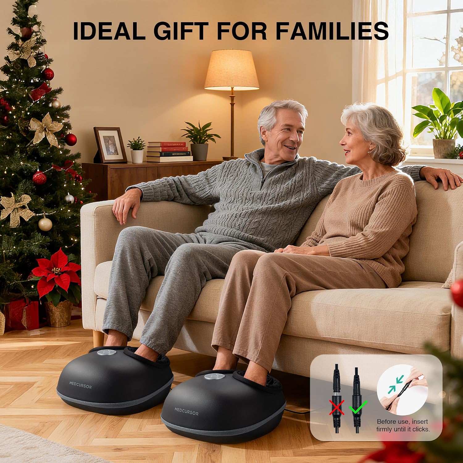 Foot Massager with Heat - 2026 Upgraded Shiatsu Deep Kneading Machine, Multi Air Compression Intensity, Smart APP Mobile Remote Control, Feet Massage for Mom Women