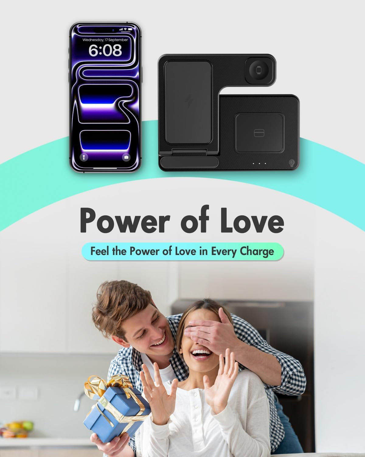 Wireless Charger Iphone Charging Station for Apple Multiple Devices